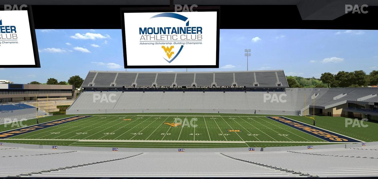 Mountaineer Field at Milan Puskar Stadium - Section Field Box 60 Seat View