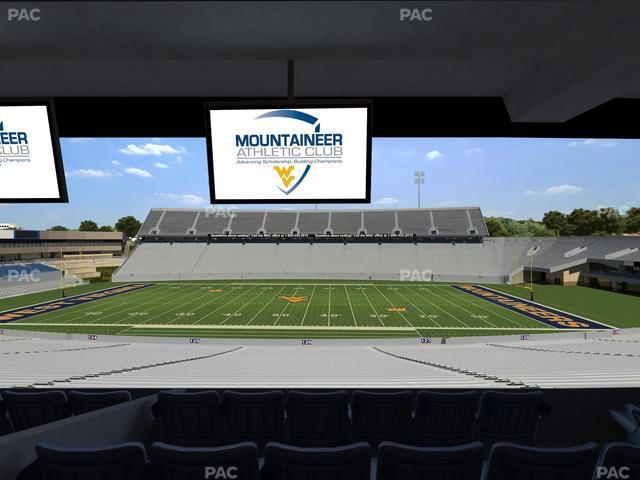 Mountaineer Field at Milan Puskar Stadium - Section Field Box 60 Seat View