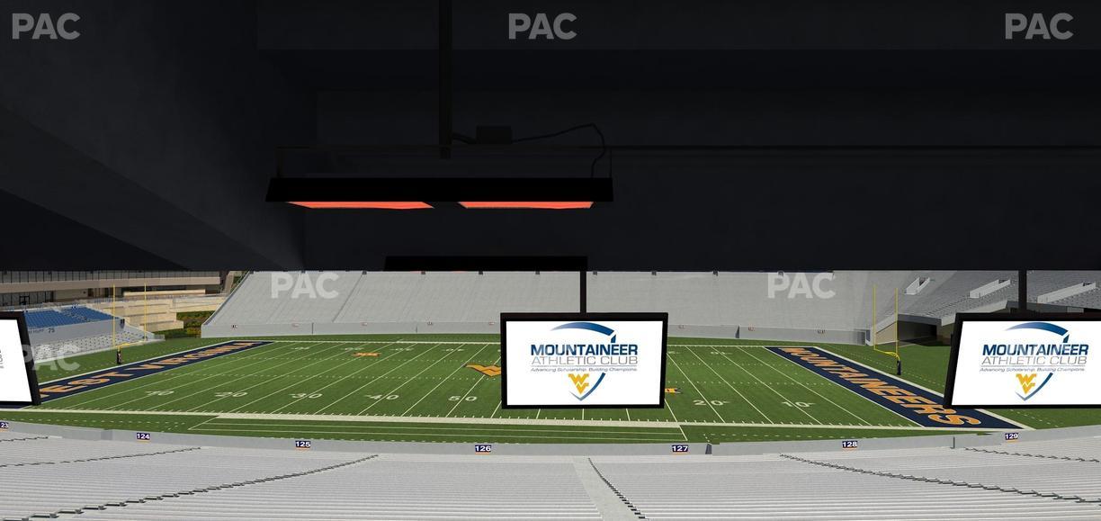 Mountaineer Field at Milan Puskar Stadium - Section Field Box 61 Seat View