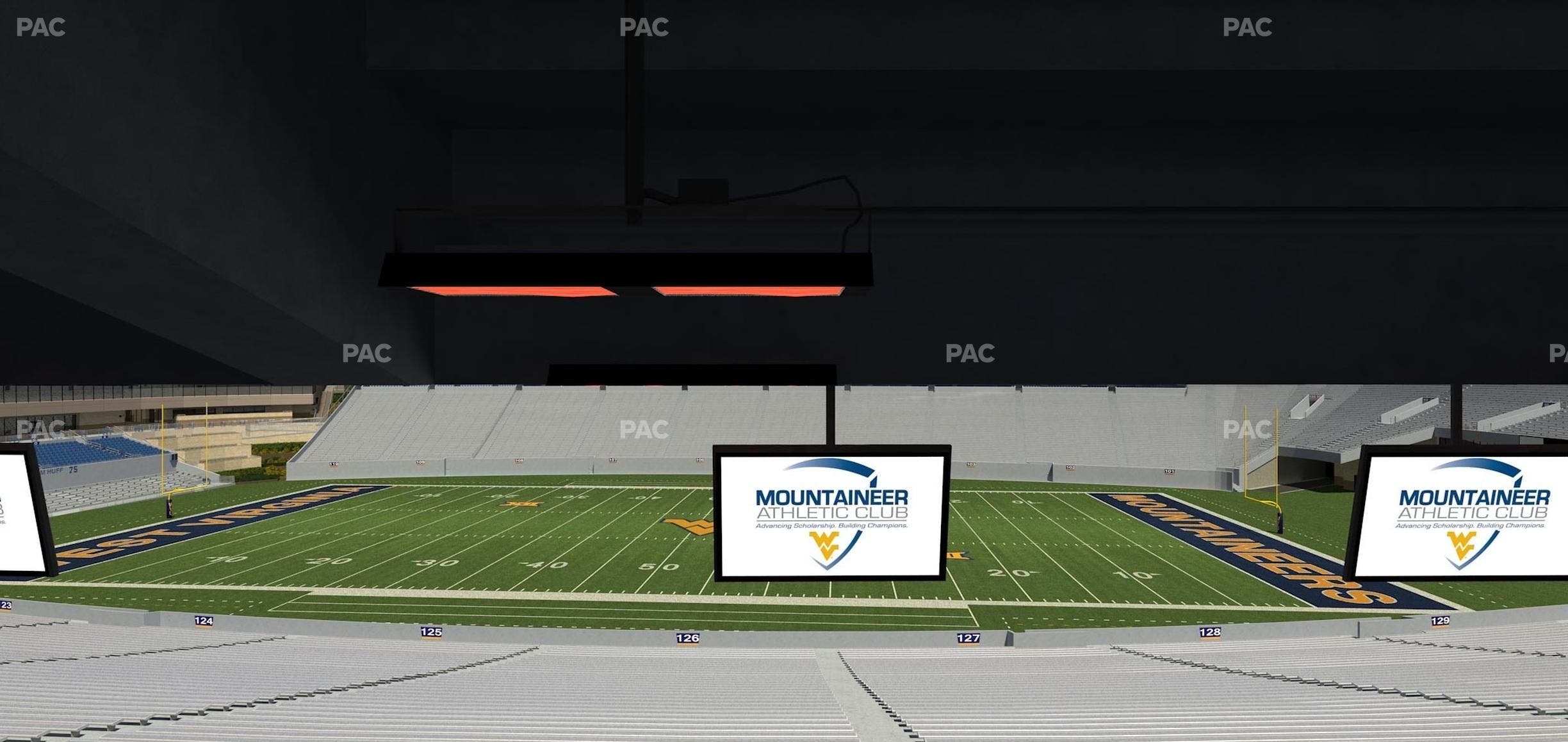 Mountaineer Field at Milan Puskar Stadium - Section Field Box 61 Seat View