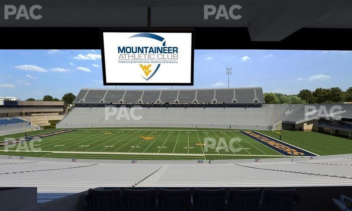 Mountaineer Field at Milan Puskar Stadium - Section Field Box 62 Seat View
