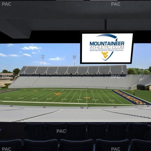 Mountaineer Field at Milan Puskar Stadium - Section Field Box 63 Seat View