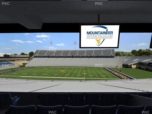 Mountaineer Field at Milan Puskar Stadium - Section Field Box 63 Seat View