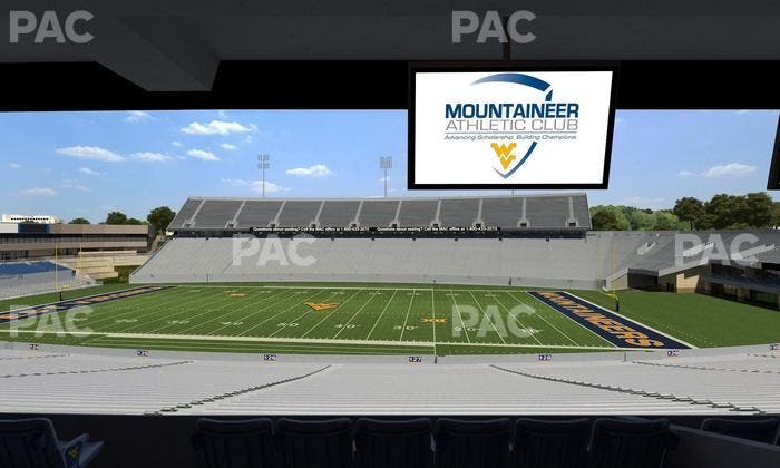 Mountaineer Field at Milan Puskar Stadium - Section Field Box 63 Seat View
