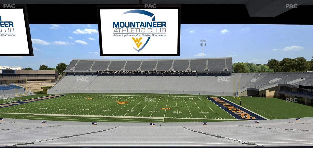 Mountaineer Field at Milan Puskar Stadium - Section Field Box 64 Seat View
