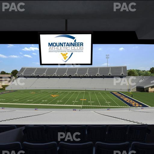 Mountaineer Field at Milan Puskar Stadium - Section Field Box 64 Seat View