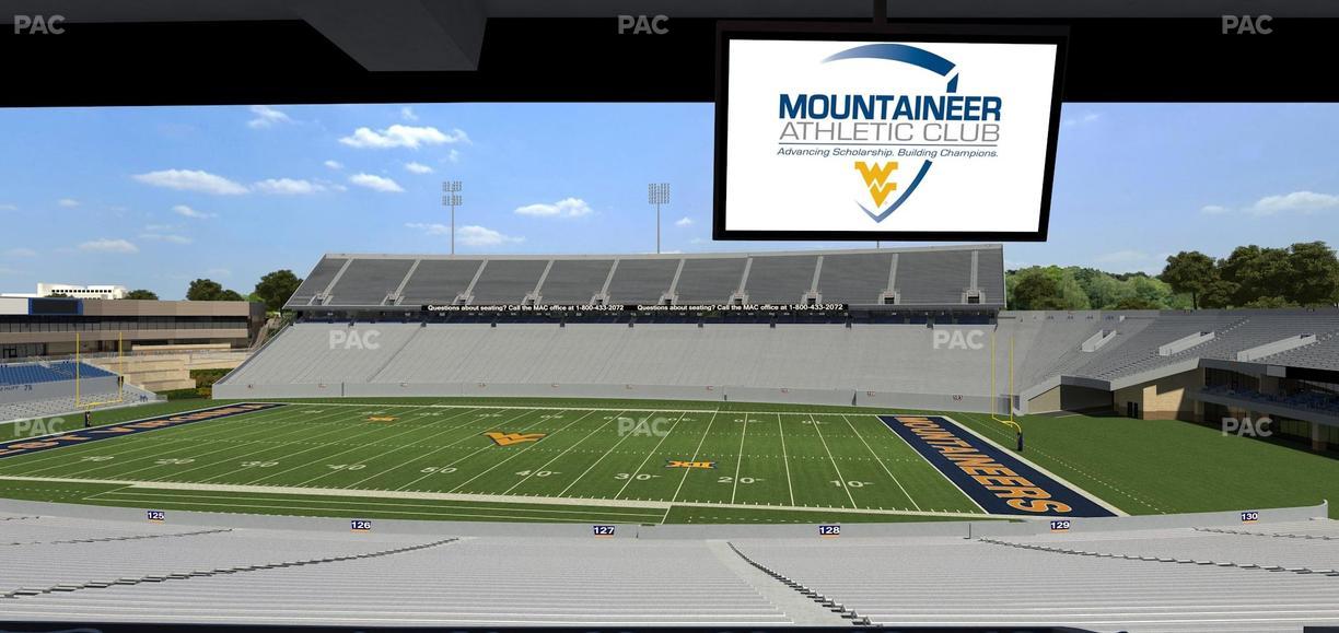 Mountaineer Field at Milan Puskar Stadium - Section Field Box 65 Seat View