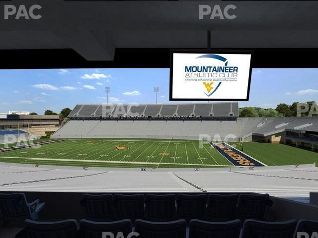 Mountaineer Field at Milan Puskar Stadium - Section Field Box 65 Seat View