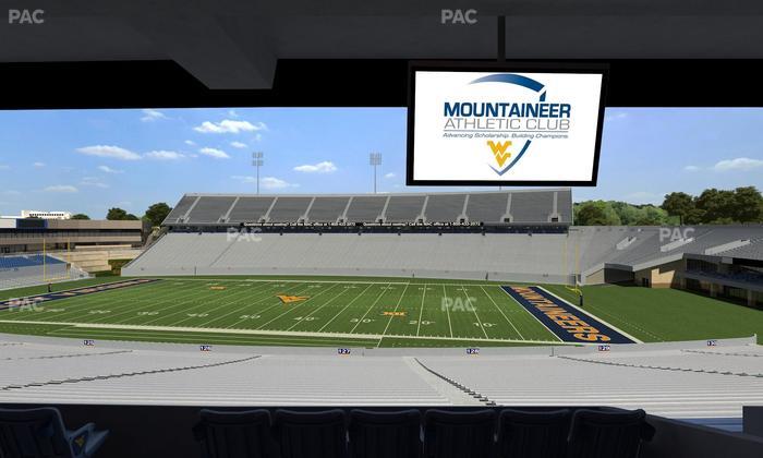Mountaineer Field at Milan Puskar Stadium - Section Field Box 65 Seat View