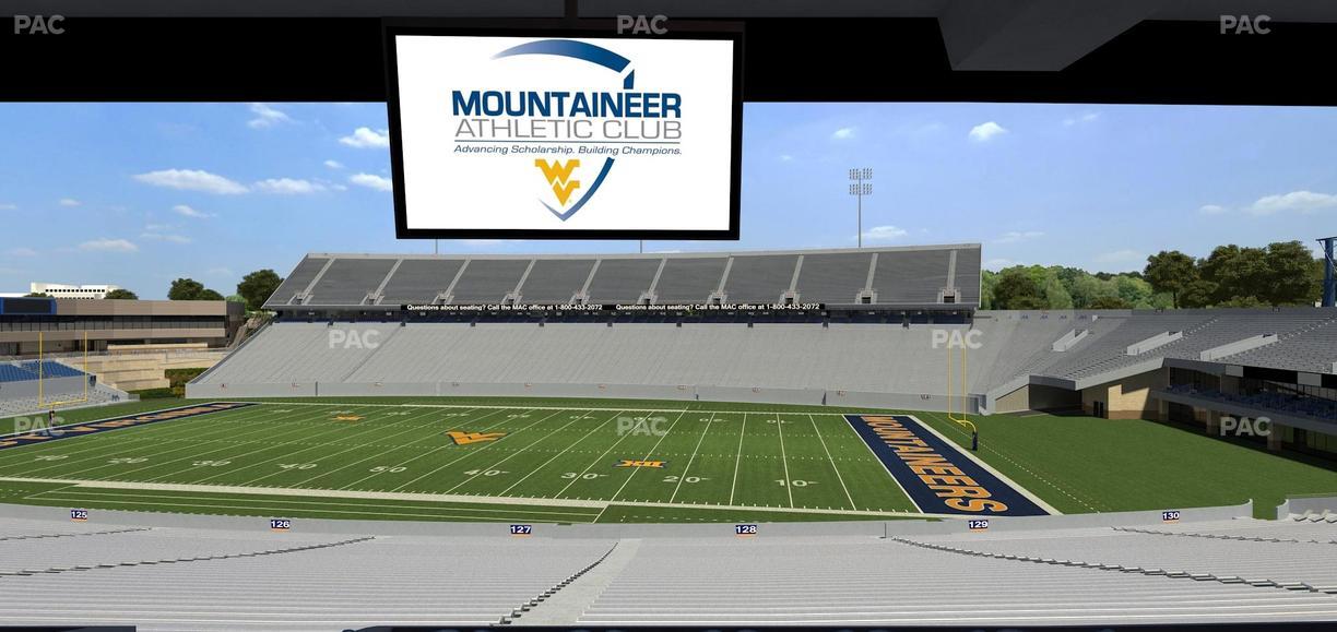 Mountaineer Field at Milan Puskar Stadium - Section Field Box 66 Seat View