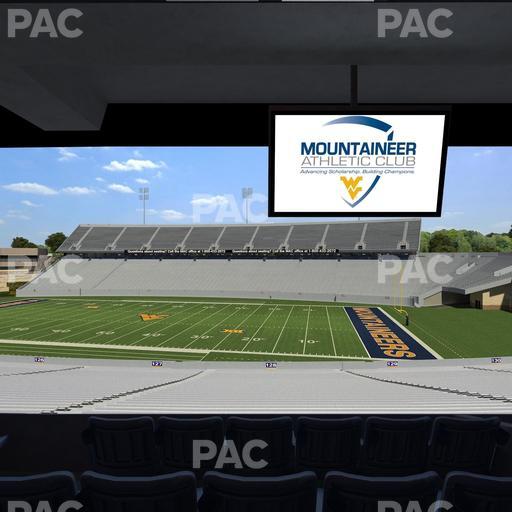 Mountaineer Field at Milan Puskar Stadium - Section Field Box 67 Seat View