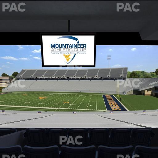Mountaineer Field at Milan Puskar Stadium - Section Field Box 68 Seat View