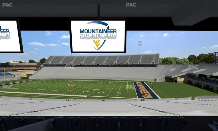 Mountaineer Field at Milan Puskar Stadium - Section Field Box 68 Seat View