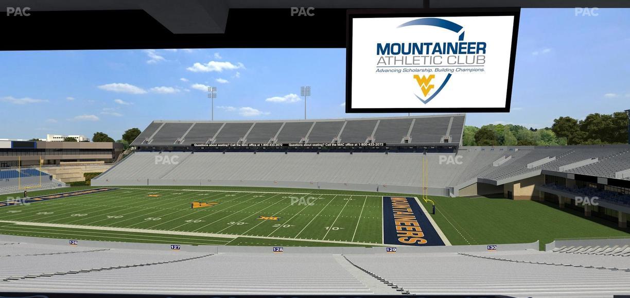 Mountaineer Field at Milan Puskar Stadium - Section Field Box 69 Seat View