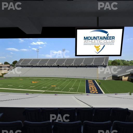 Mountaineer Field at Milan Puskar Stadium - Section Field Box 69 Seat View