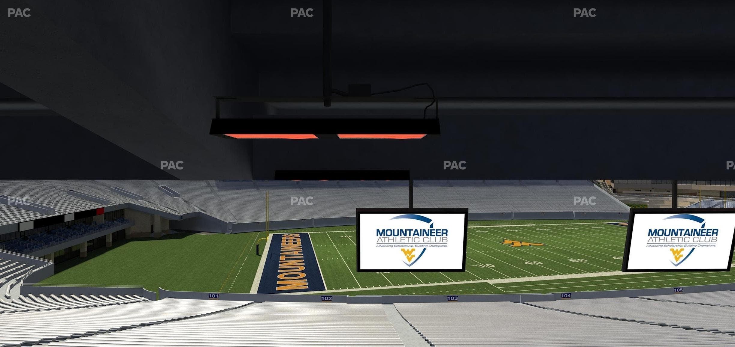 Mountaineer Field at Milan Puskar Stadium - Section Field Box 7 Seat View