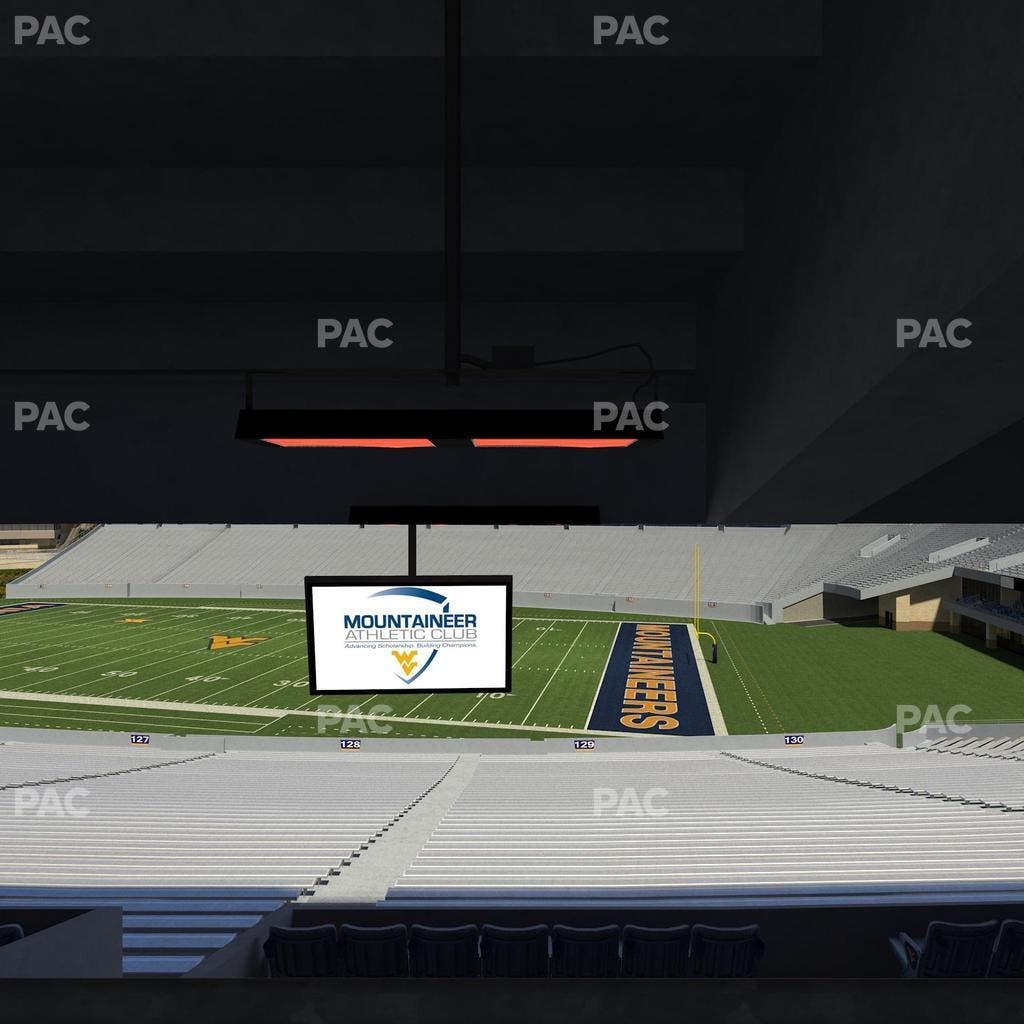 Mountaineer Field at Milan Puskar Stadium - Section Field Box 70 Seat View