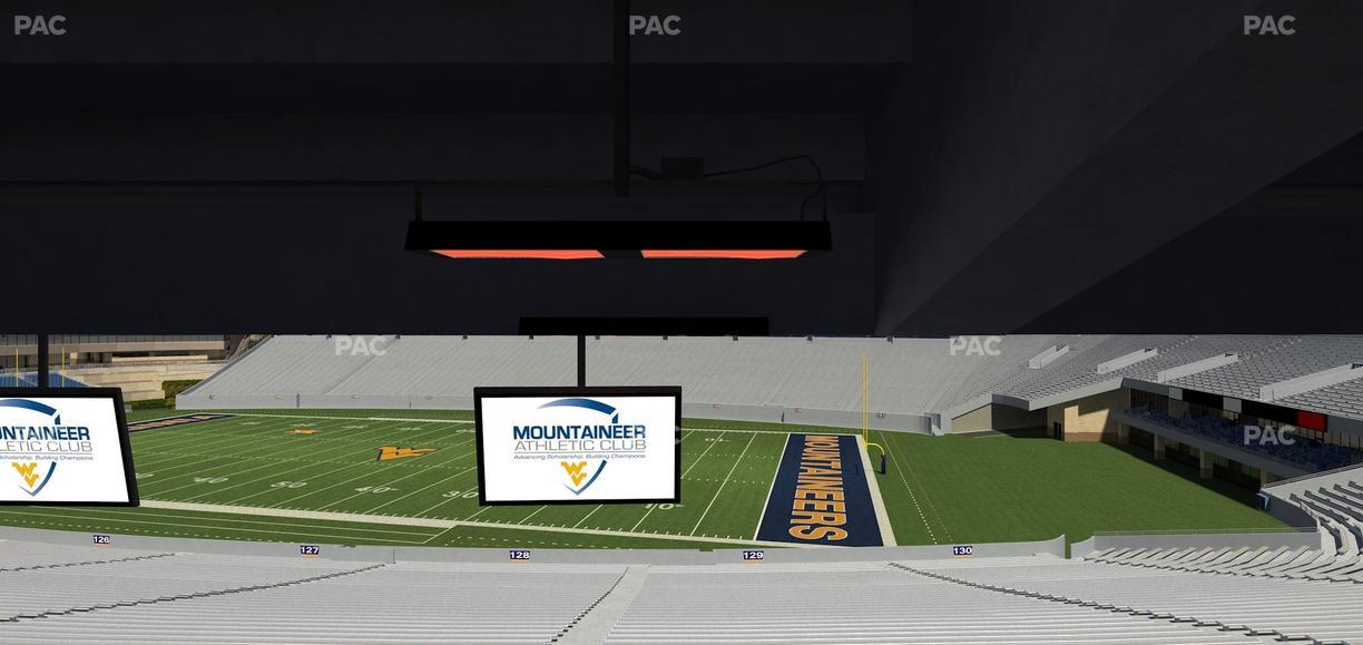 Mountaineer Field at Milan Puskar Stadium - Section Field Box 70 Seat View
