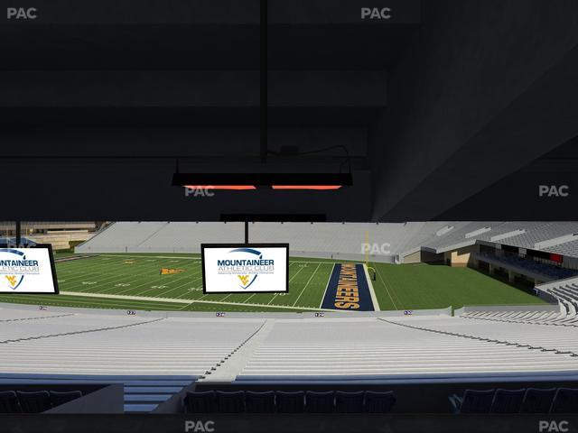 Mountaineer Field at Milan Puskar Stadium - Section Field Box 70 Seat View