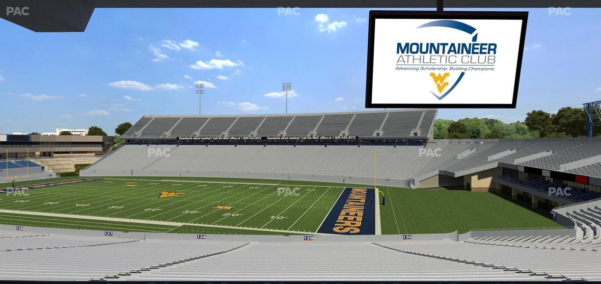 Mountaineer Field at Milan Puskar Stadium - Section Field Box 71 Seat View