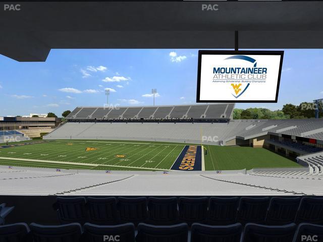 Mountaineer Field at Milan Puskar Stadium - Section Field Box 71 Seat View