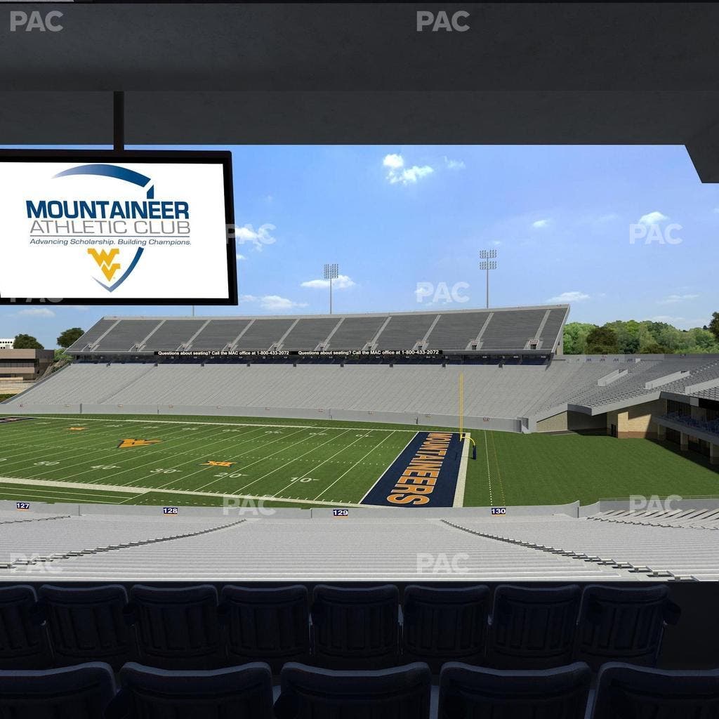 Mountaineer Field at Milan Puskar Stadium - Section Field Box 72 Seat View
