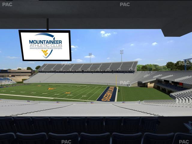 Mountaineer Field at Milan Puskar Stadium - Section Field Box 72 Seat View