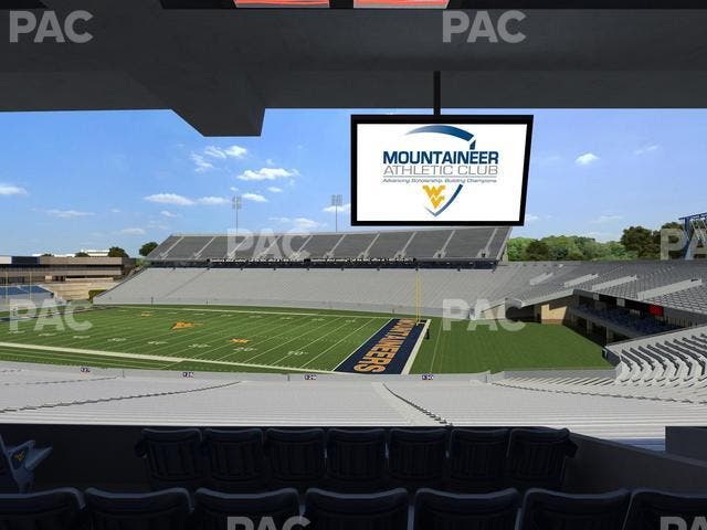 Mountaineer Field at Milan Puskar Stadium - Section Field Box 73 Seat View