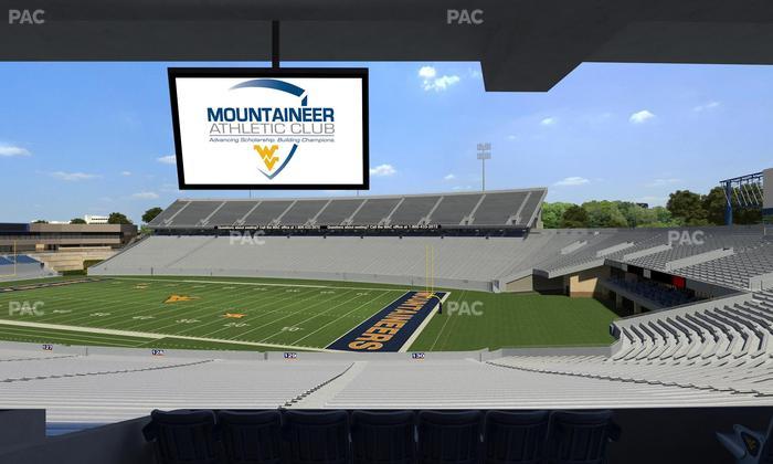Mountaineer Field at Milan Puskar Stadium - Section Field Box 74 Seat View