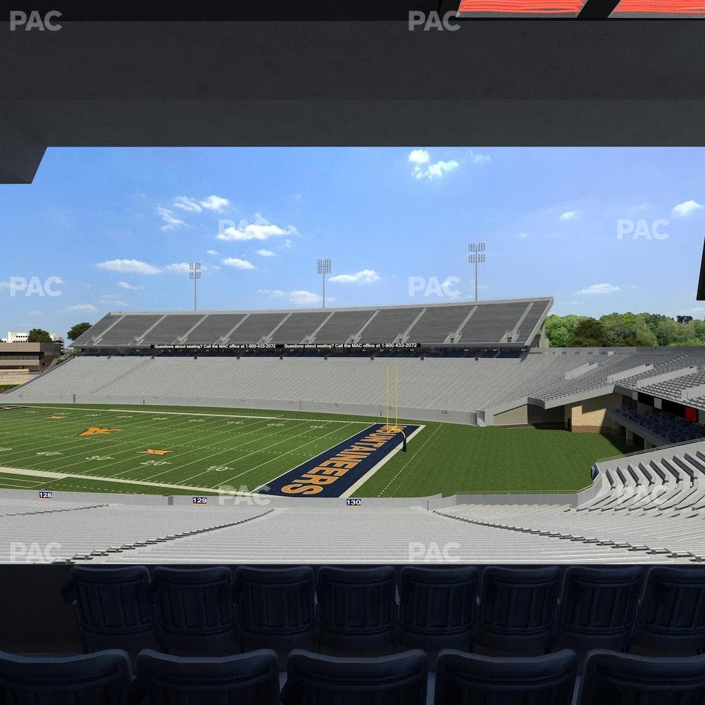 Mountaineer Field at Milan Puskar Stadium - Section Field Box 75 Seat View