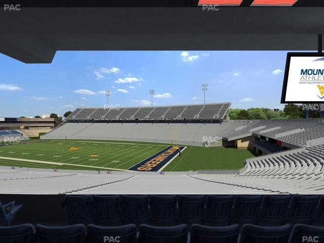Mountaineer Field at Milan Puskar Stadium - Section Field Box 75 Seat View