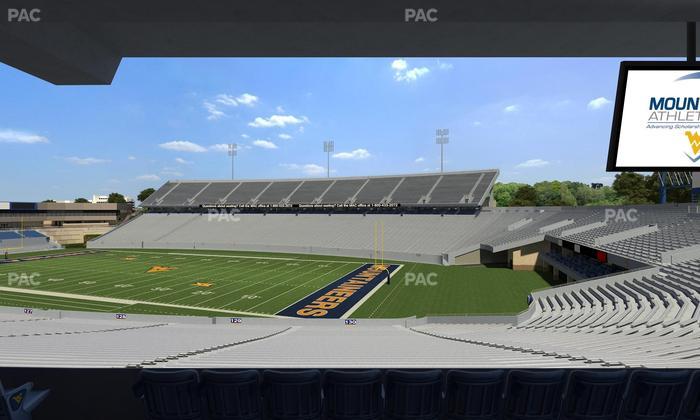 Mountaineer Field at Milan Puskar Stadium - Section Field Box 75 Seat View