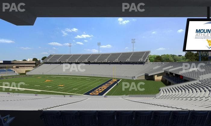 Mountaineer Field at Milan Puskar Stadium - Section Field Box 75 Seat View