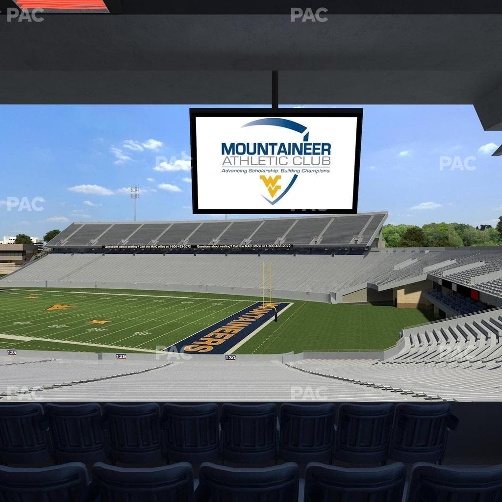 Mountaineer Field at Milan Puskar Stadium - Section Field Box 76 Seat View