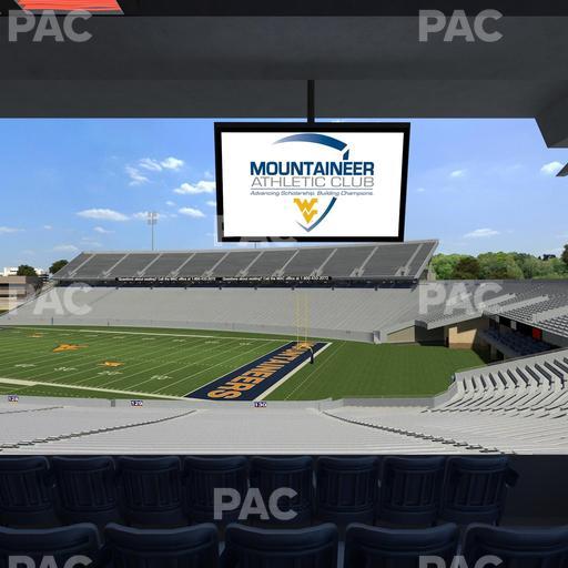 Mountaineer Field at Milan Puskar Stadium - Section Field Box 76 Seat View
