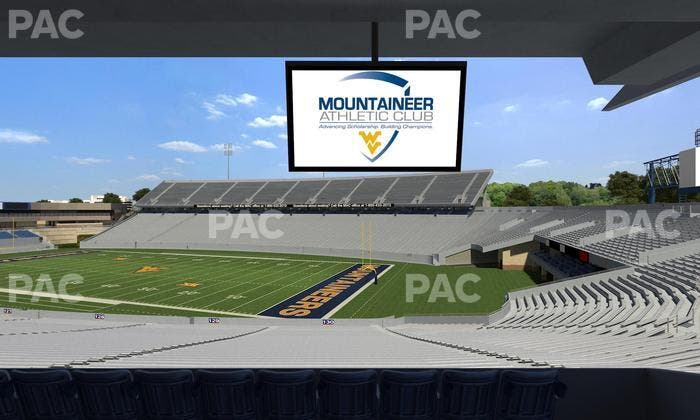 Mountaineer Field at Milan Puskar Stadium - Section Field Box 76 Seat View