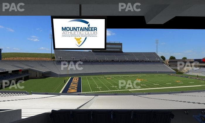 Mountaineer Field at Milan Puskar Stadium - Section Field Box 8 Seat View