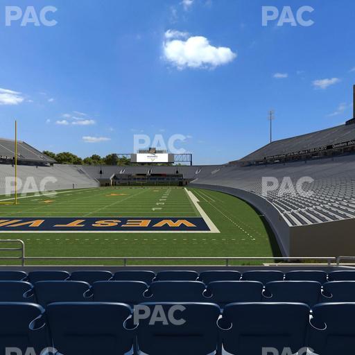 Mountaineer Field at Milan Puskar Stadium - Section Touchdown Terrace A Seat View