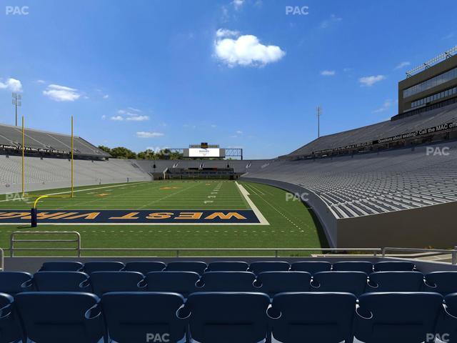 Mountaineer Field at Milan Puskar Stadium - Section Touchdown Terrace A Seat View