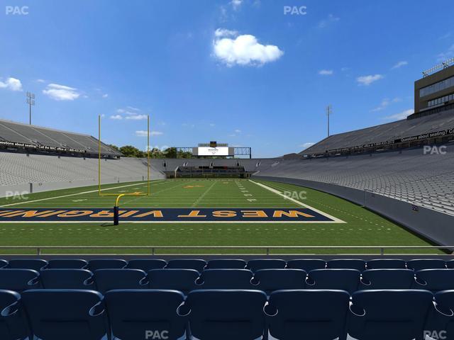 Mountaineer Field at Milan Puskar Stadium - Section Touchdown Terrace B Seat View