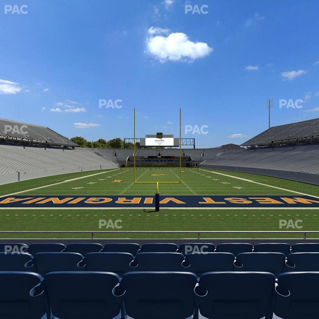 Mountaineer Field at Milan Puskar Stadium - Section Touchdown Terrace C Seat View