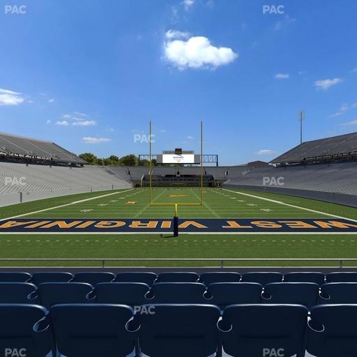 Mountaineer Field at Milan Puskar Stadium - Section Touchdown Terrace C Seat View