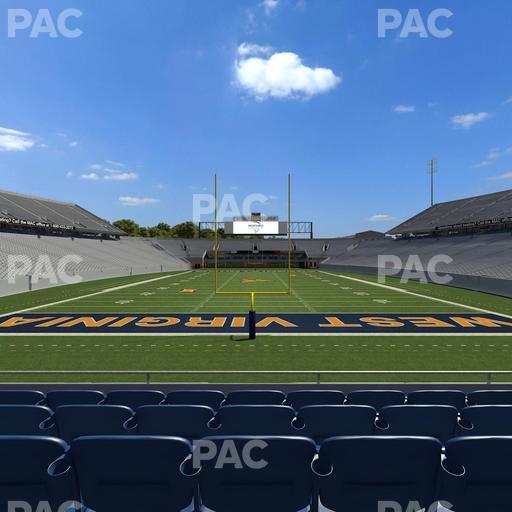 Mountaineer Field at Milan Puskar Stadium - Section Touchdown Terrace C Seat View