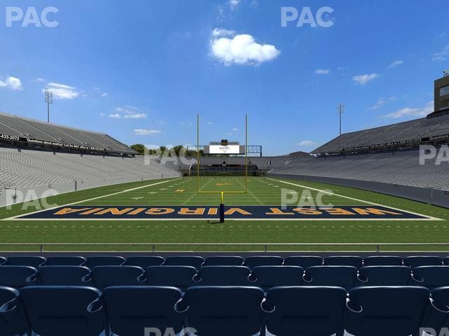 Mountaineer Field at Milan Puskar Stadium - Section Touchdown Terrace C Seat View
