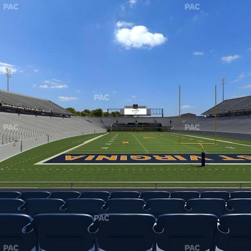 Mountaineer Field at Milan Puskar Stadium - Section Touchdown Terrace D Seat View