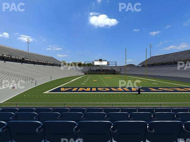 Mountaineer Field at Milan Puskar Stadium - Section Touchdown Terrace D Seat View