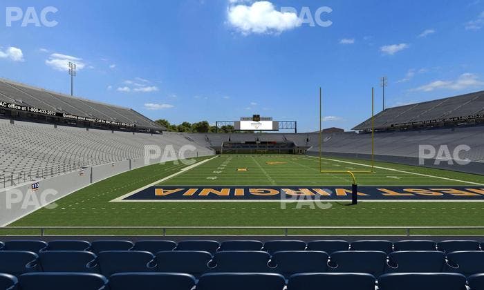 Mountaineer Field at Milan Puskar Stadium - Section Touchdown Terrace D Seat View