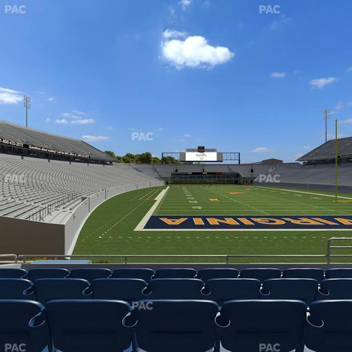 Mountaineer Field at Milan Puskar Stadium - Section Touchdown Terrace E Seat View
