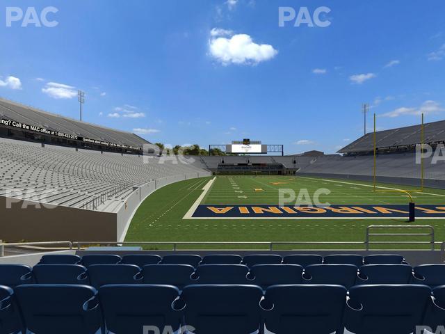 Mountaineer Field at Milan Puskar Stadium - Section Touchdown Terrace E Seat View
