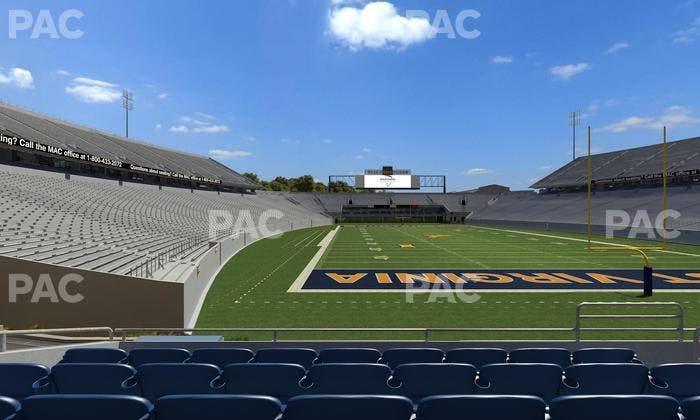 Mountaineer Field at Milan Puskar Stadium - Section Touchdown Terrace E Seat View
